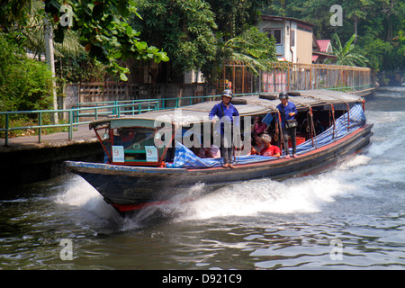 Bangkok Thailandia, Thai, Pathum WAN, Saen Saeb Canal, taxi d'acqua, barca, espresso, traghetto, Thai130214012 Foto Stock