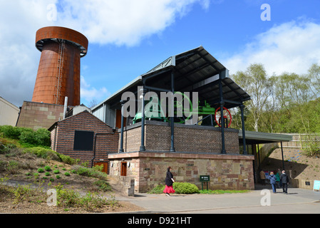 Ingresso di Blists Hill cittadina in stile vittoriano, Madeley, Telford, Shropshire, England, Regno Unito Foto Stock