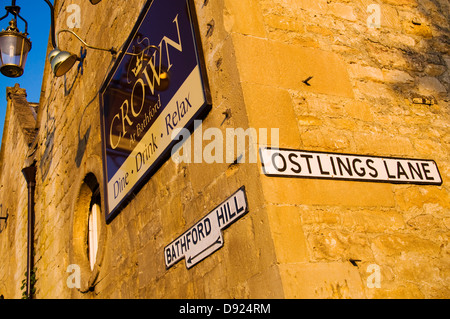 Il Crown public house su Bathford Hill in Bathford Somerset Foto Stock