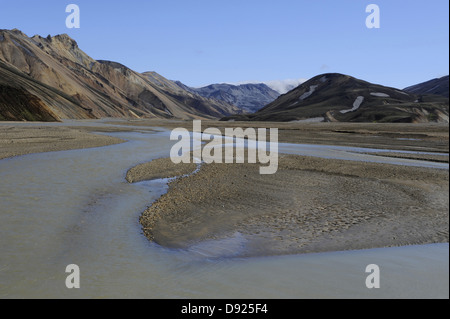 Landmannalaugar, fjallabak riserva naturale, Islanda, maggio/giugno 2010 Foto Stock