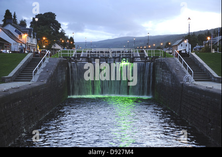 Serratura, Fort Augustus, Loch Ness e Highlands Scozia, Gran Bretagna Foto Stock