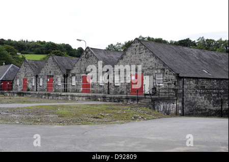 Magazzini, Parkmore distilleria, Dufftown, murene, Scozia, Gran Bretagna Foto Stock