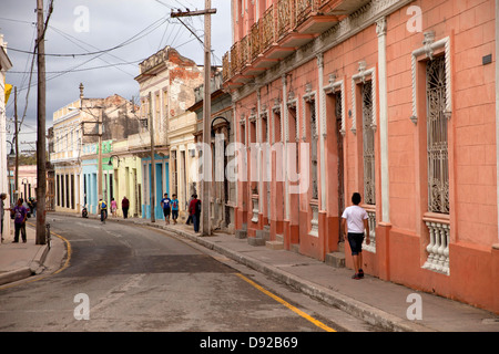 Città vecchia di Camagüey, Cuba, Caraibi, Foto Stock