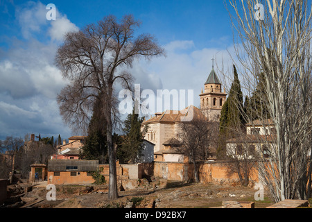 Santa Maria la Chiesa di La Alhambra di Granada Foto Stock