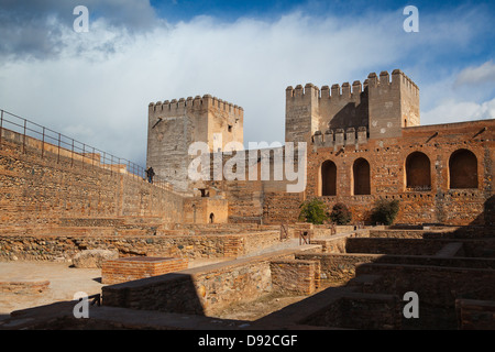 Famoso palazzo dell'Alhambra di Granada in Spagna Foto Stock