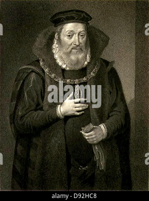 James Hamilton, duca di Châtellerault e 2° Conte di Arran e nobile scozzese e regent per Maria Regina di Scozia. Foto Stock