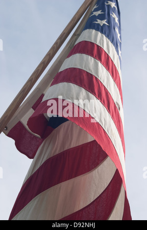 Angolo unico della bandiera americana. Foto Stock