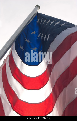 Angolo unico della bandiera americana. Foto Stock