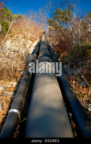 In salita la pipeline in Kufstein, Alto Adige, Italia Foto Stock