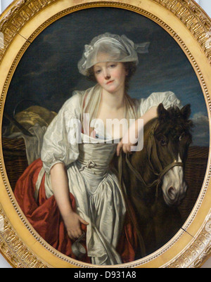 Jean-Baptiste Greuze La laitière - Caseificio 1771 Foto Stock