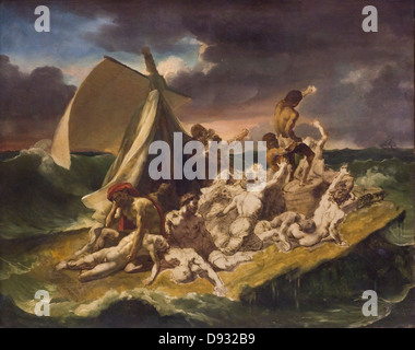 Théodore Géricault Esquisse pour le radeau de la Méduse - Schizzo per la zattera di Medusa di 1819 secolo XIX scuola francese Foto Stock