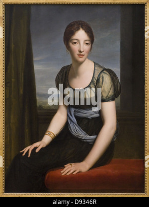 Il barone François Gérard Madame Regnault de Saint-Jean d'Angely 1798 scuola di francese al museo del Louvre - Paris Foto Stock