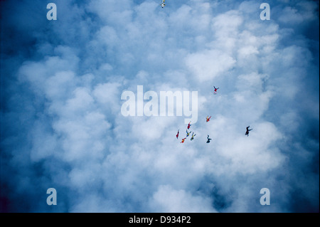 Parachute jumper, Stoccolma, Svezia. Foto Stock