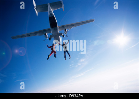 Parachute jumper, Stoccolma, Svezia. Foto Stock