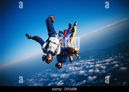 Parachute jumper, Stoccolma, Svezia. Foto Stock