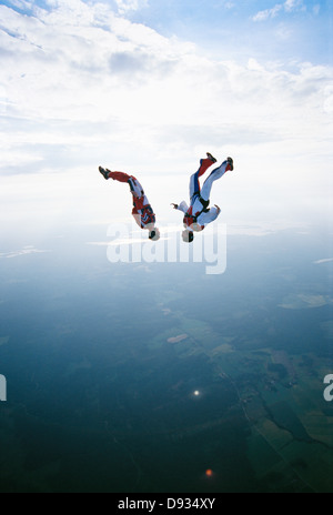 Parachute jumper, Stoccolma, Svezia. Foto Stock