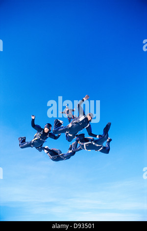 Parachute jumper, Stoccolma, Svezia. Foto Stock