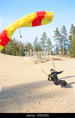 Parachute jumper, Stoccolma, Svezia. Foto Stock