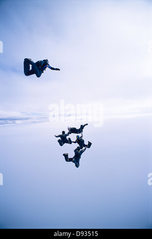 Parachute jumper, Stoccolma, Svezia. Foto Stock