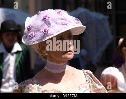 Ilfracombe celebrazione Vittoriano Parade, Devon, Regno Unito 2013 Foto Stock