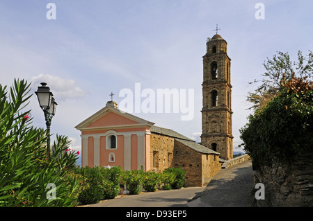 Église San Filippo Neri, Soriu, Il Nebbio regione, Le Haut-Nebbio, Haute-Corse, Corsica, Francia Foto Stock