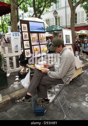 Montmartre, Paris, Francia. Foto Stock