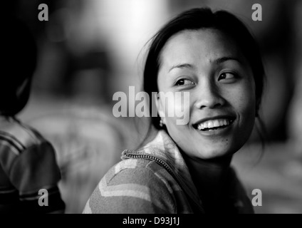 La minoranza Khmu Donna, Xieng Khouang, Laos Foto Stock