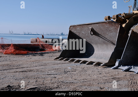 La costruzione del nuovo lungomare di Salonicco Foto Stock