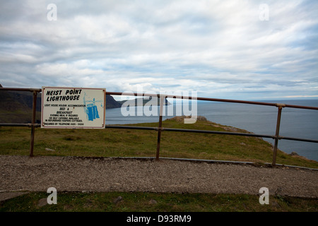 Neist Point LightHouse Poster in Isola di Skye, Scootland. Foto Stock