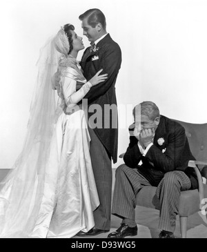 Padre della sposa 1950 MGM film con da sinistra: Elizabeth Taylor, Don Taylor, Spencer Tracey Foto Stock