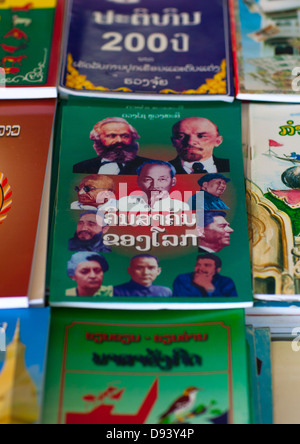 Libri di politici, Vientiane, Laos Foto Stock