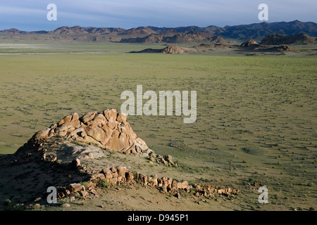 Paesaggio arido, il nord-ovest della Mongolia. Foto Stock