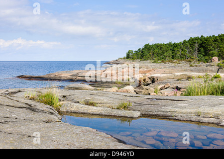 Vista del lago Vanern Foto Stock