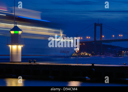 Nave da crociera nel porto di Göteborg, Svezia Foto Stock