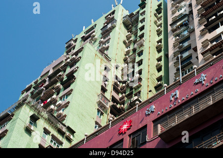 Blocco di appartamenti, Macau, Cina Foto Stock