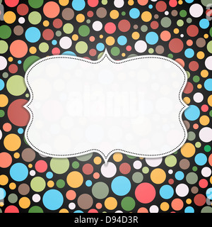 Etichetta del vettore cerchio colorato. Foto Stock