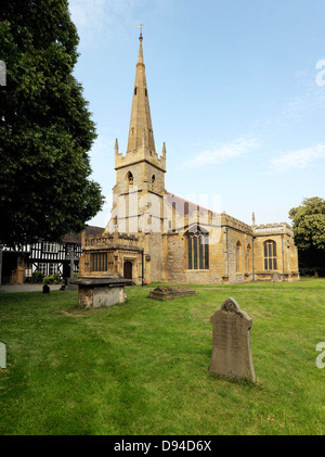 Chiesa anglicana di Tutti i Santi nella città di Evesham, Worcestershire, England, Regno Unito Foto Stock