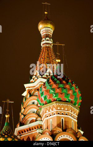 San Basilio Cattedrale (cattedrale della protezione della santissima Madre di Dio sul fossato), MOSCA, RUSSIA Foto Stock