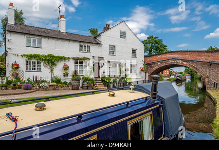 Bridgewater casa sul canale a Lymm nel Cheshire Nord Ovest Inghilterra. Foto Stock