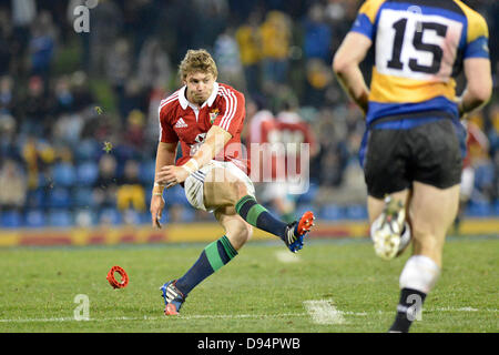 Newcastle, Australia. 11 Giugno, 2013. I Lions Leigh Halfpenny in azione durante il Lions 2013 tour tra il British & Irish Lions Queensland-New v Galles del Sud Paese XV in Newcastle, Nuovo Galles del Sud, Australia. Credit: Azione Plus immagini di sport/Alamy Live News Foto Stock