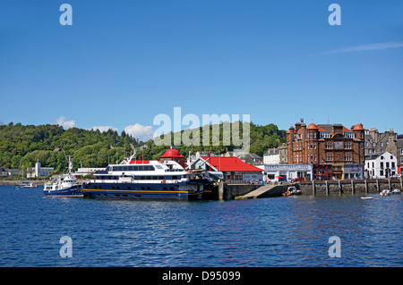 Nave passeggeri signore del Glens è ormeggiata presso il molo nord nel porto di Oban Oban Scozia occidentale Foto Stock