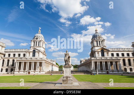 La Old Royal naval College di Greenwich, Londra, Inghilterra Foto Stock