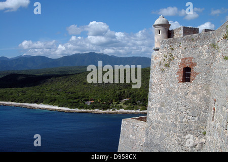 Castillo del Morro di Santiago di Cuba Foto Stock