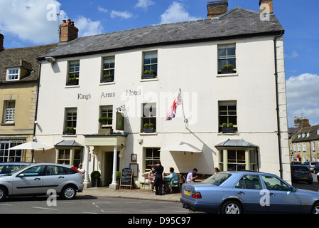 Il 'King Arms Hotel', Market Street, Woodstock, Oxfordshire, England, Regno Unito Foto Stock