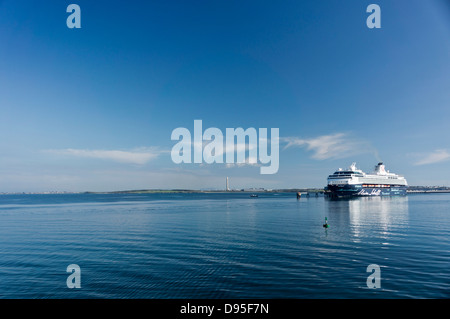 Mein Shiff 1 nave da crociera tedesco a Holyhead Anglesey North Wales UK Foto Stock