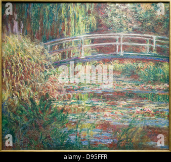 Claude Monet Le bassin aux nymphéas - The Water Lily Pond Harmony Rose harmonie rose XIX th Century French school Orsay Museum - Foto Stock