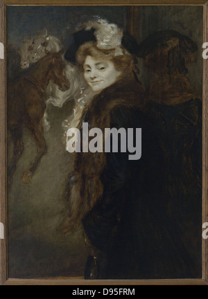 Louis Anquetin Femme dans la rue secolo XIX scuola francese il Museo d' Orsay - Parigi Foto Stock