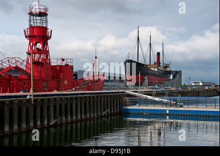 SS Robin, i mondi più antica streamship completa Royal Victoria Docks, London, England.11-6-2013 Foto Stock
