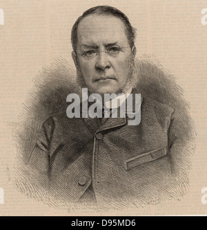 Lyon Playfair (1819-1898) nel 1885 quando il presidente dell'Associazione britannica per il progresso della scienza. Chimico scozzese e politico. Ha studiato chimica a Glasgow sotto Thomas Graham e sotto Liebig a Giessen. Il Professor chimica presso l università di Edimburgo 1858-1896. Scoperto il nitroprusside classe di sali. Farmacia a Servizio Geologico, 1846. MP liberale per le università di Glasgow e Edimburgo 1868-1885. Il segretario di Stato per la scienza e la tecnica del 1855. Vice Presidente della House of Commons 1880-1883. Da 'l'Illustrated London News' (Londra, 12 settembre 1885). Foto Stock