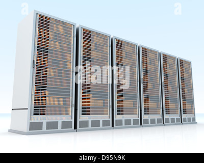 3D reso illustrazione. Isolato su bianco. Foto Stock